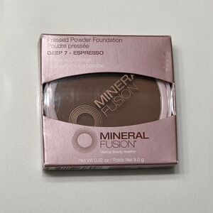 Mineral Fusion Pressed Powder Foundation in Deep 7-Espresso. NEW!